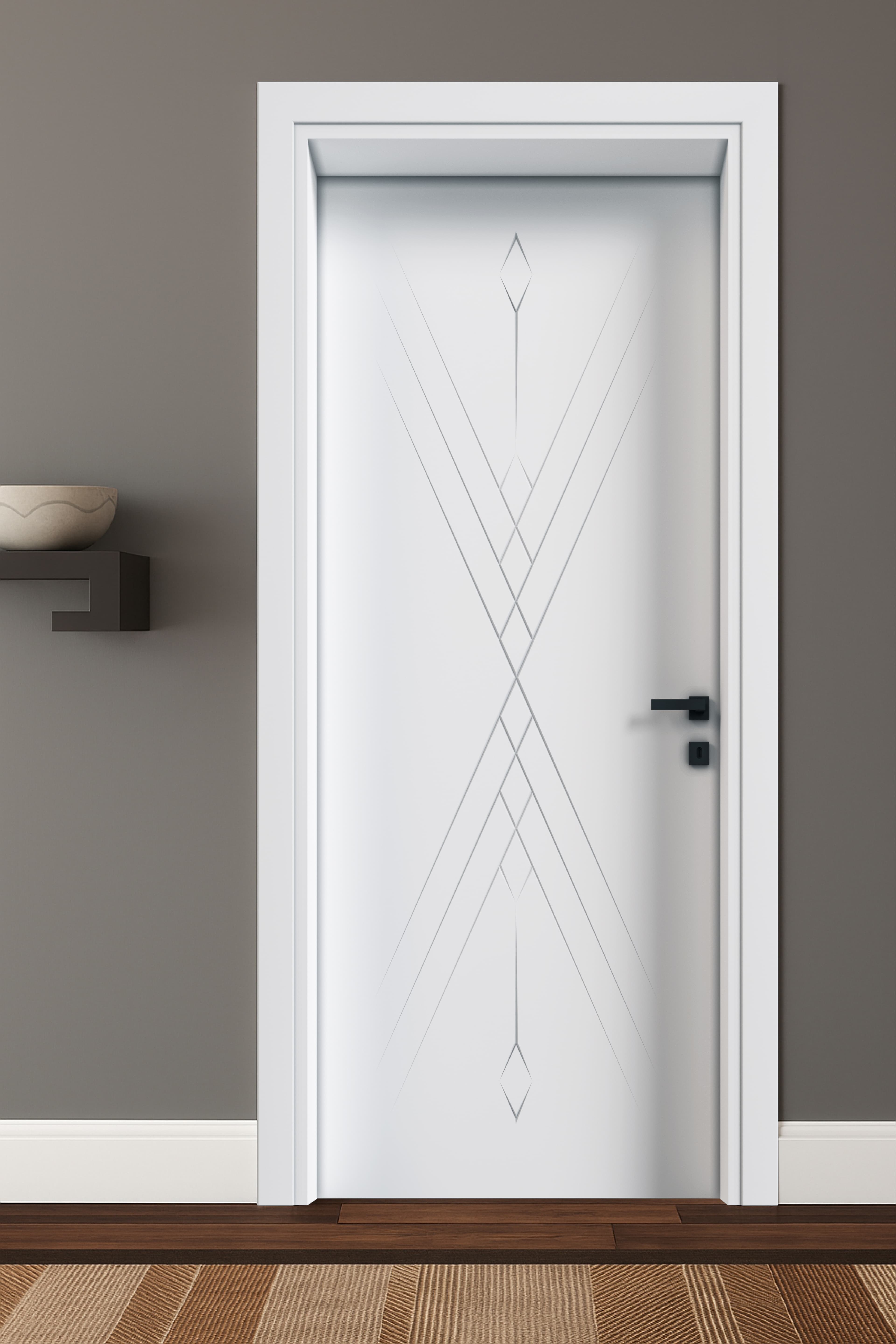 Modern Antrasit door model by Badedoor