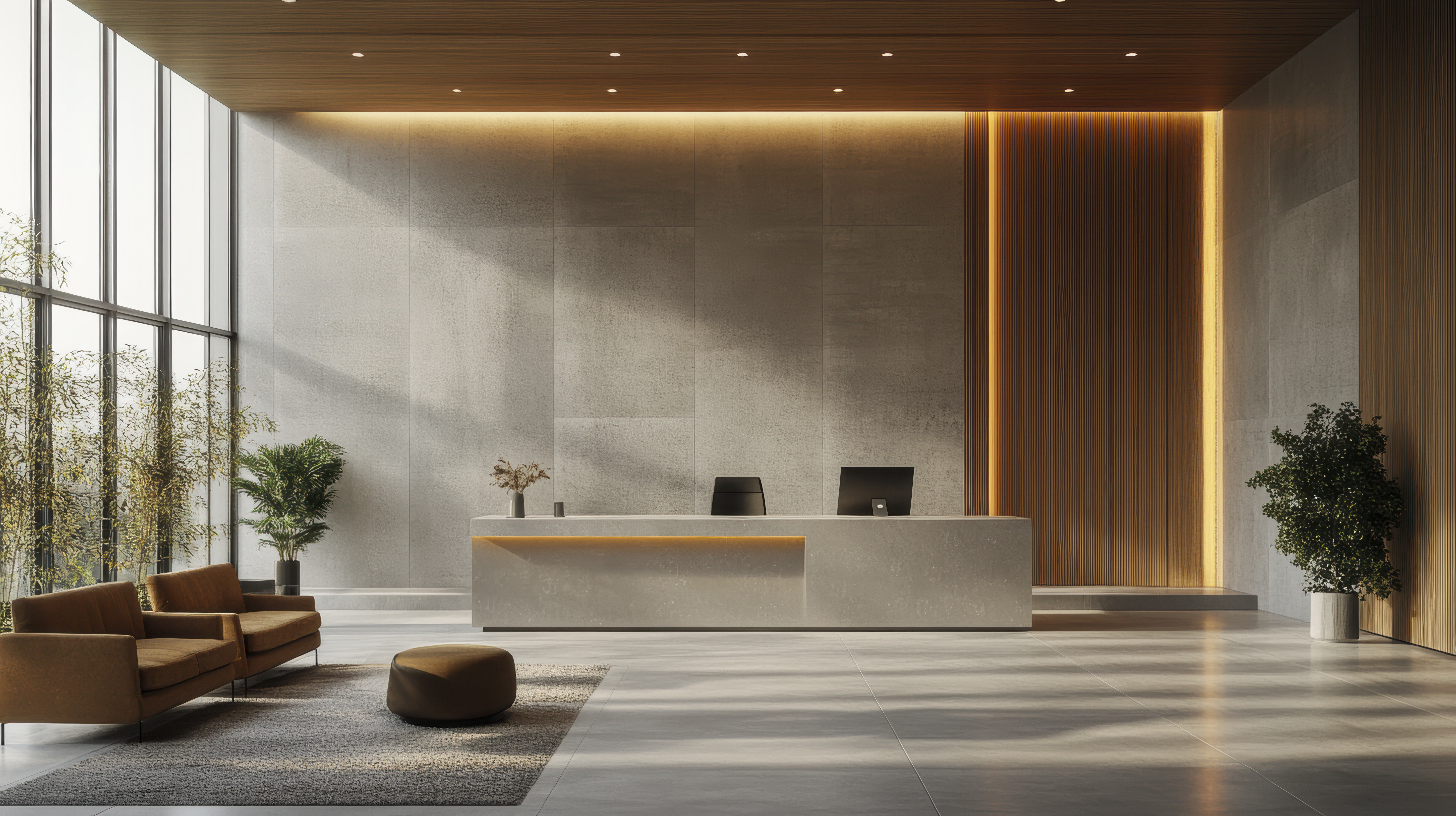 Modern office reception